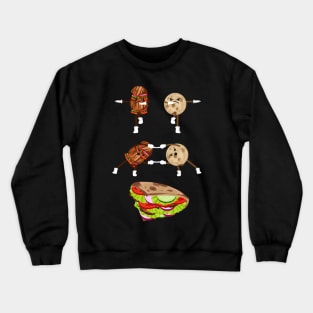 Doner Kebab, Grill, BBQ, Chips, Fries, Fast food Crewneck Sweatshirt